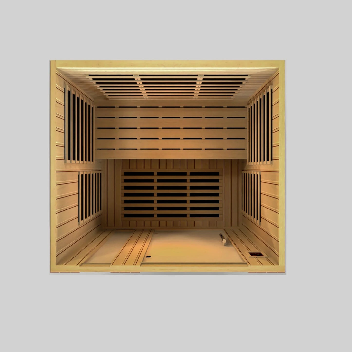 Dynamic "Lugano" FAR Infrared Sauna Low EMF with Hemlock Wood - My Store