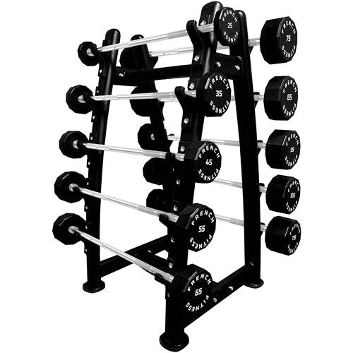 French Fitness Straight Urethane Barbell Bar Set, 25-115 lbs - My Store