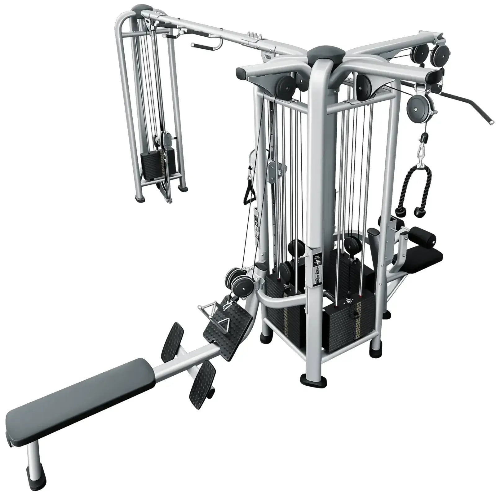French Fitness FFS Silver 5 Stack Multi Jungle Gym - My Store
