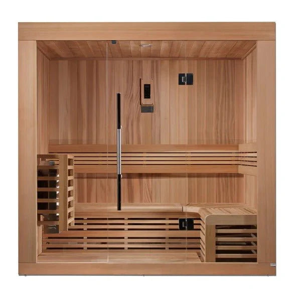 "Copenhagen Edition" Traditional Sauna Steam Sauna with Red Cedar Wood - My Store